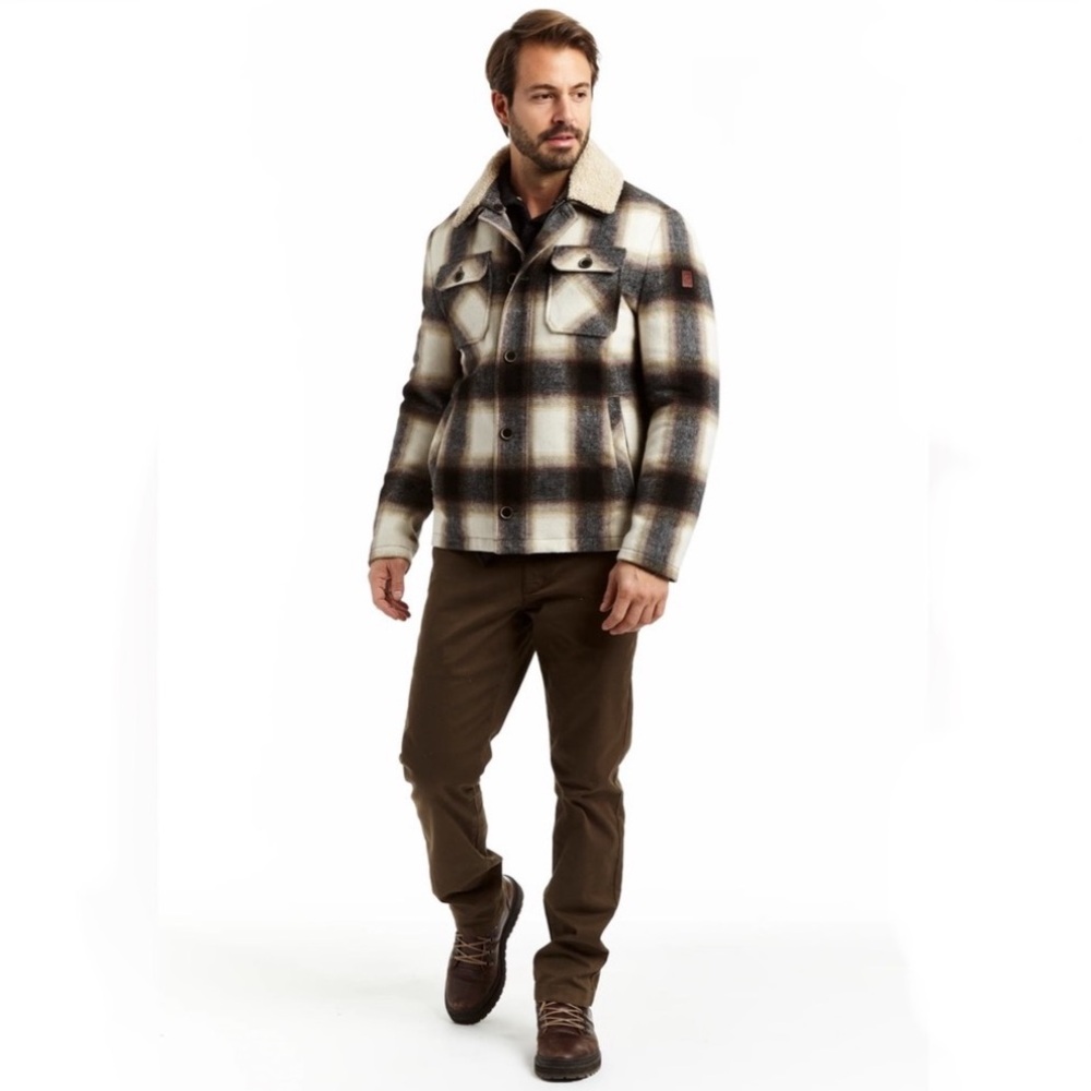RAINFOREST FAUX WOOL TRUCKER JACKET